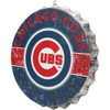 Chicago Cubs Distressed Bottlecap Sign by FOCO at SportsWorldChicago