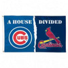 Chicago Cubs / St Louis Cardinals Deluxe 3 x 5 House Divided Flag by WinCraft at SportsWorldChicago