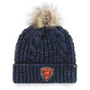 Chicago Bears Womens Navy Meeko Cuffed Pom Knit by 47 at SportsWorldChicago