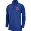 Chicago Cubs Elite Game Performance Raglan Sleeve Quarter-Zip Pullover Jacket by Nike at SportsWorldChicago