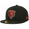 Chicago Bears NFL Black Team 59FIFTY Cap