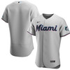 Miami Marlins Gray Road Authentic Jersey
