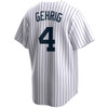 Lou Gehrig New York Yankees White Cooperstown Jersey