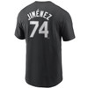 Eloy Jimenez Chicago White Sox Black Player T-Shirt