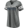 New York Yankees Gray Women's True Classics Triblend Traditional Lines Shirt