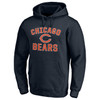 Chicago Bears Navy Cotton Fleece Victory Arch Hood by Fanatics