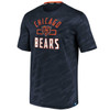 Chicago Bears Navy Iconic Poly Embossed Defender Long Sleeve by Fanatics