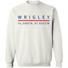 Wrigley Field Coordinates Crewneck Sweatshirt