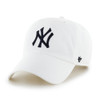 New York Yankees White Adjustable Clean Up Hat