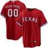 Texas Rangers Custom Red Alternate Jersey by Nike