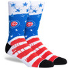 Chicago Cubs Stars 'N' Bars Crew Socks