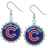 Chicago Cubs Bottle Cap Earrings