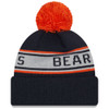 Chicago Bears Cuffed Pom Repeat Knit