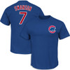 Dansby Swanson Chicago Cubs Royal T-Shirt