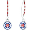 Chicago Cubs Rhinestone Bar Earrings