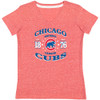 Chicago Cubs Women's Tri-Blend V-Neck Dugout Tee