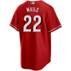 Luke Maile Cincinnati Reds Alternate Red Jersey