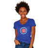 Chicago Cubs Raglan Tri-Blend V-Neck Tee