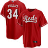 Connor Phillips Cincinnati Reds Alternate Red Jersey