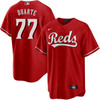 Daniel Duarte Cincinnati Reds Alternate Red Jersey