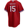 Bruce Bochy Texas Rangers Red Alternate Jersey