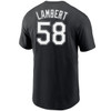 Jimmy Lambert Chicago White Sox Black T-Shirt