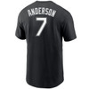 Tim Anderson Chicago White Sox Black T-Shirt