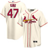 John King St. Louis Cardinals Alternate Cream Jersey