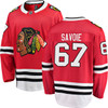 Samuel Savoie Chicago Blackhawks Home Red Breakaway Jersey