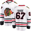 Samuel Savoie Chicago Blackhawks Road White Breakaway Jersey