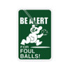 Wrigley Field 'Be Alert For Foul Balls' Sticker