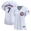 Dansby Swanson Chicago Cubs Women's Home Limited Jersey