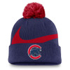 Chicago Cubs Primetime Peek 'Crawling Bear' Cuffed Pom Knit