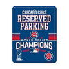 Chicago Cubs 2016 World Series Champions Metal Reserved Parking Sign