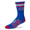 Chicago Cubs Youth 4 Stripe Deuce Socks