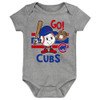 Chicago Cubs Newborn / Infant Ball Park 3-Pack Bodysuit Set