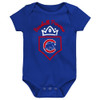 Chicago Cubs Newborn / Infant Girls Home Run 3-Pack Bodysuit Set