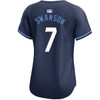 Dansby Swanson Chicago Cubs Women's City Connect Limited Jersey