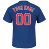 Chicago Cubs Royal Personalized Player T-Shirt by Majestic at SportsWorldChicago