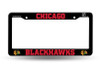 Chicago Blackhawks Black License Plate Frame by Rico Tag at SportsWorldChicago