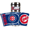 Chicago Cubs 16 oz Travel Tumbler with Metallic Wrap by Great American Products at SportsWorldChicago