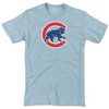 Chicago Cubs Super Soft Light Blue Crawling Bear T-Shirt by Wright and Ditson at SportsWorldChicago