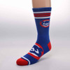 Chicago Cubs 4-Stripe Cooperstown Quarter-Length Socks by For Bare Feet at SportsWorldChicago