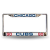 Chicago Cubs Chrome Laser License Plate Frame By Rico Tag at SportsWorldChicago