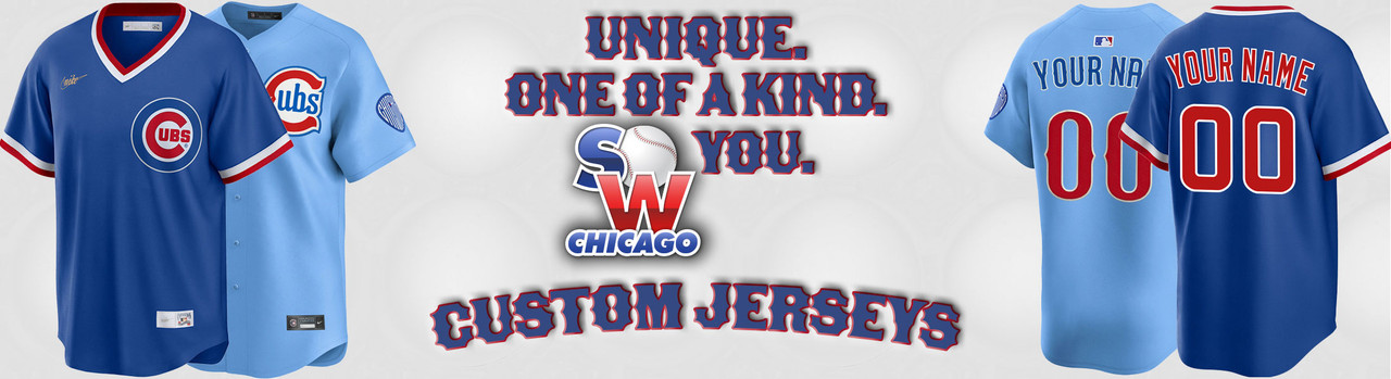 Chicago Cubs Custom Jerseys at SportsWorldChicago.com