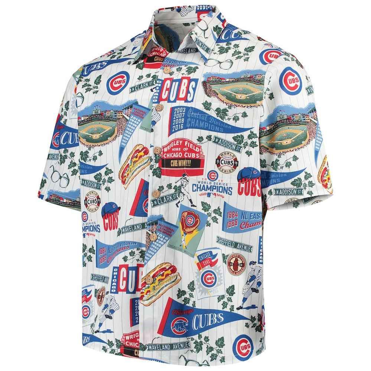 Buy Hawaiian Cotton Shirt | Chicago Cubs Aloha Shirt