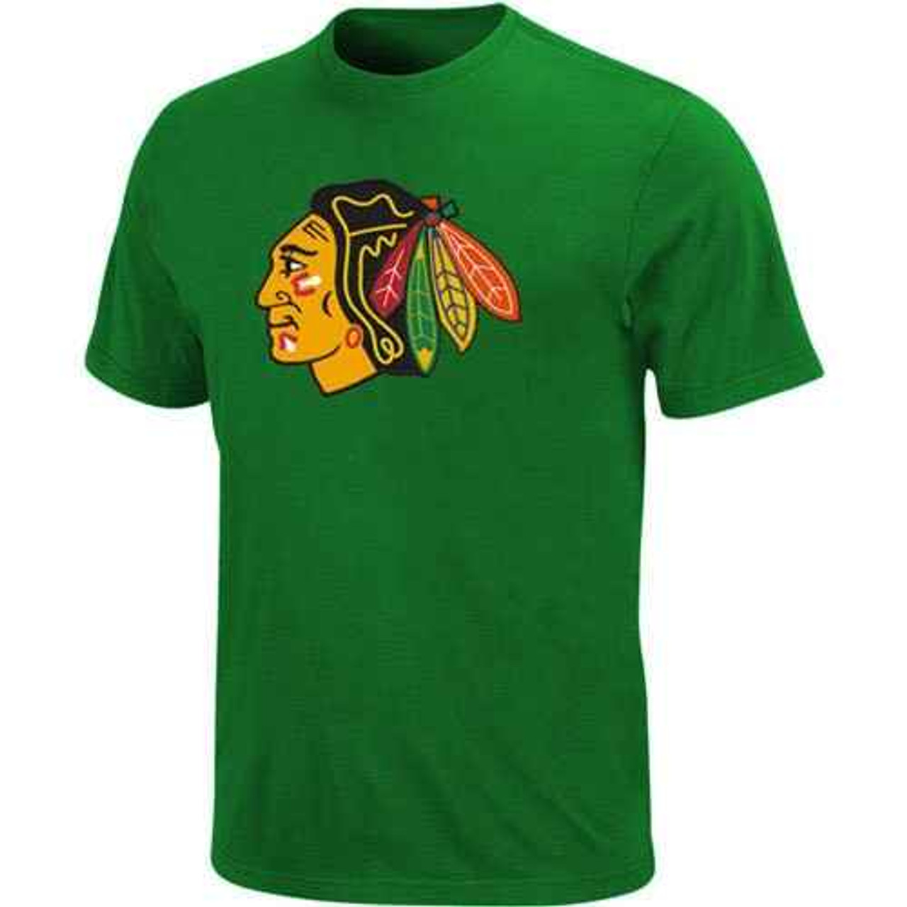 Chicago blackhawks green shirt clearance