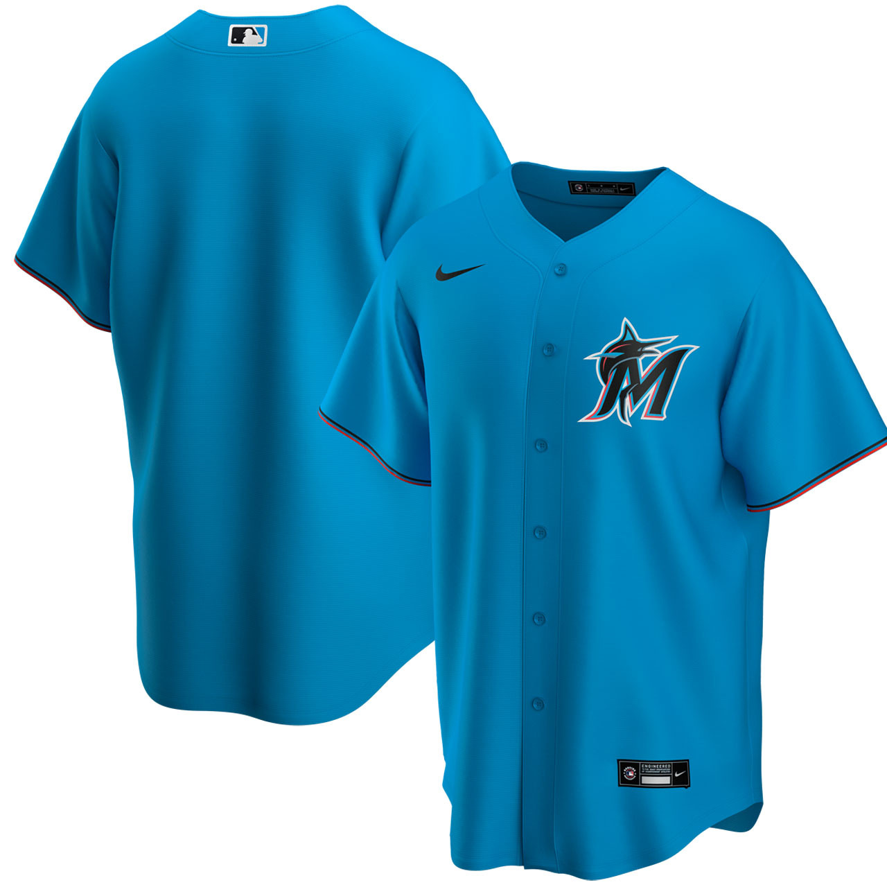 Miami Marlins Blue Alternate Jersey by Nike