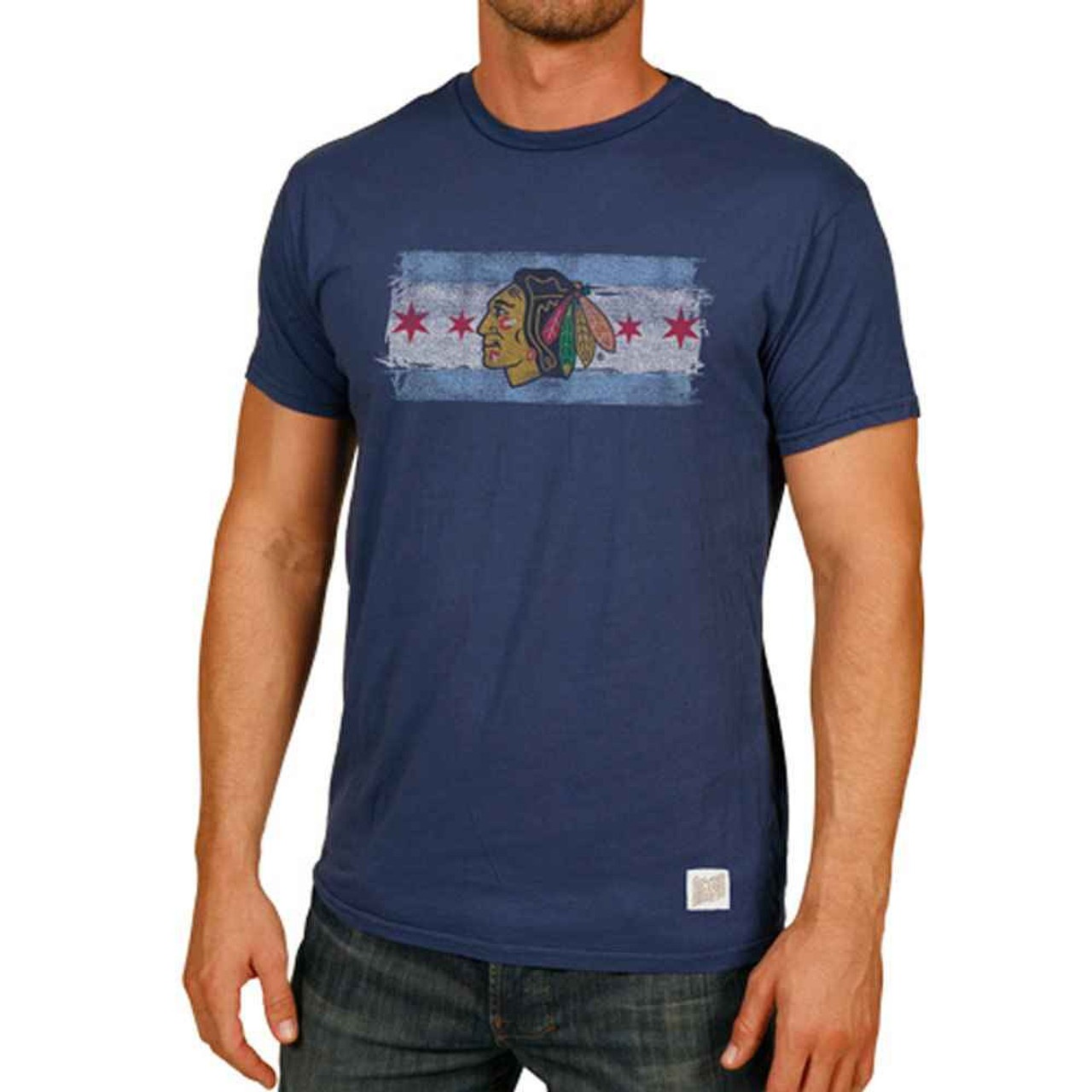 Chicago Men's Royal T-Shirt by Retro Brand