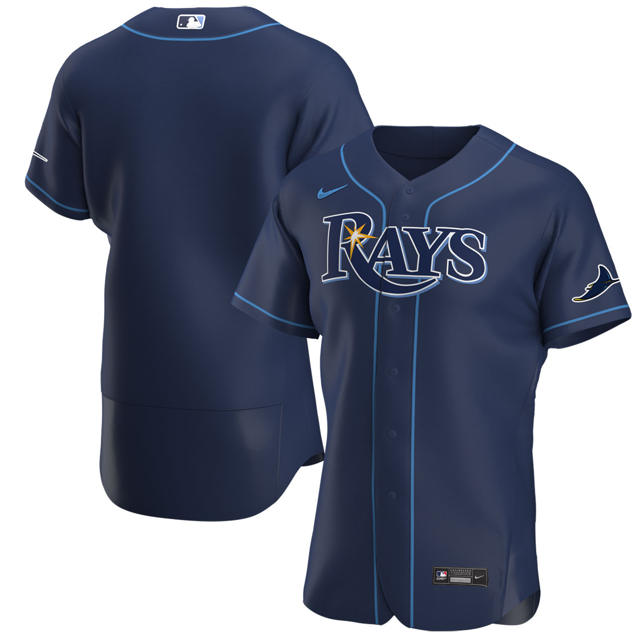 Tampa Bay Rays Navy Alternate Authentic Jersey by Nike